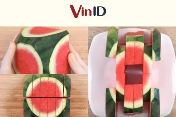 Trang trí dưa hấu hình xe hơi phù hợp cho tiệc sinh nhật bé trai