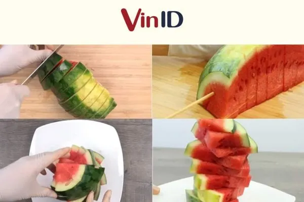 Đĩa dưa hấu hình lốc xoáy trông rất lạ mắt